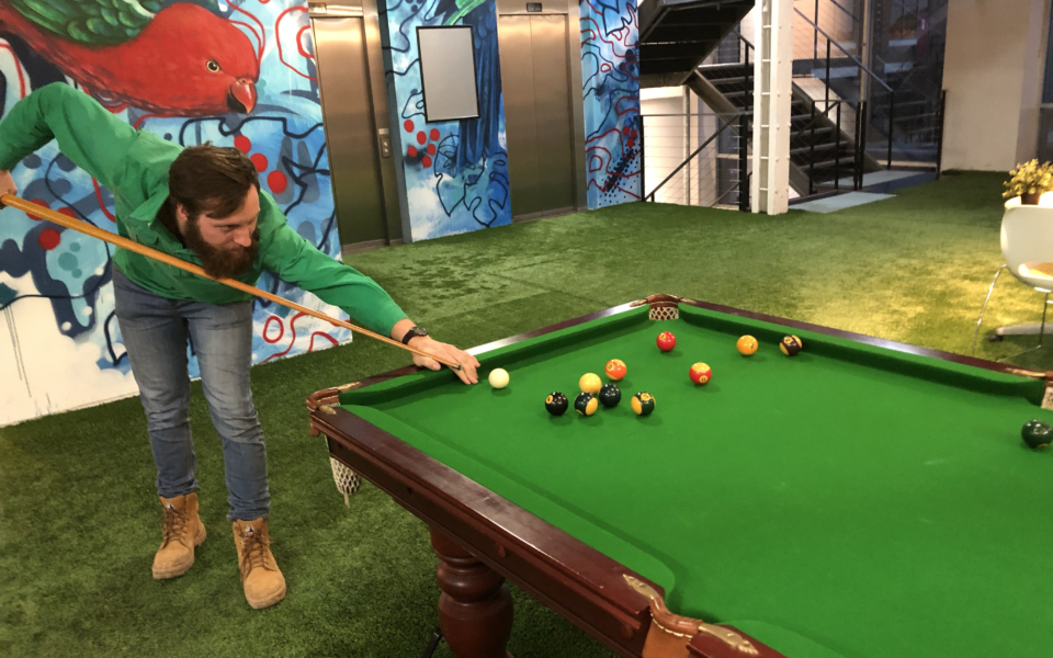 Quick game of pool